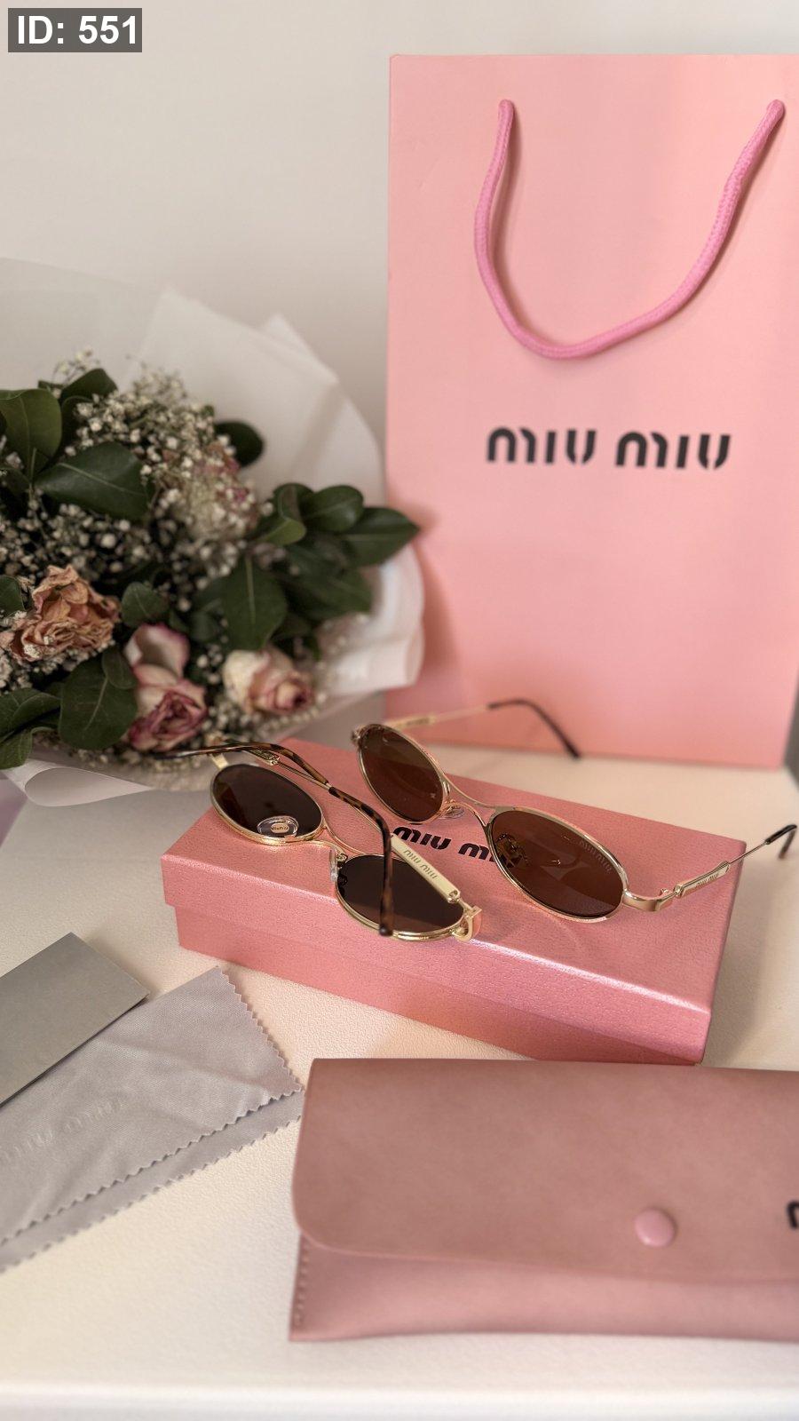 نظارة MIU MIU / فل بكج علبة وكيس كواليتي ماستر